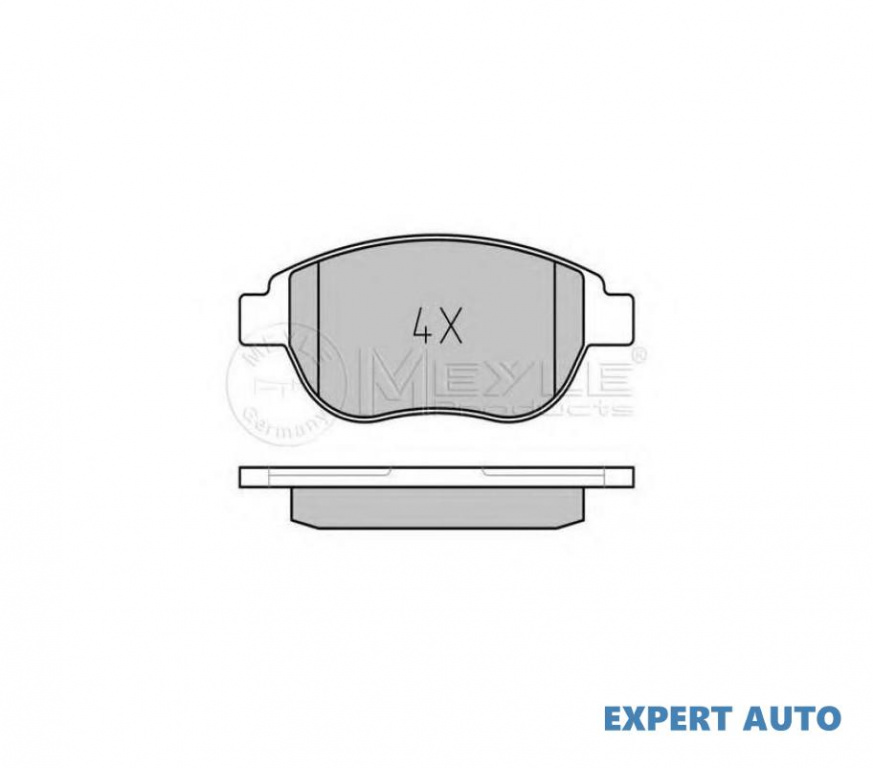 Set placute frana Citroen C4 limuzina 2006-2016 #2 0252360019