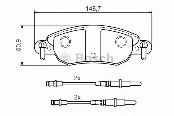 Set placute frana CITROEN C5 II (RC_) - Cod intern