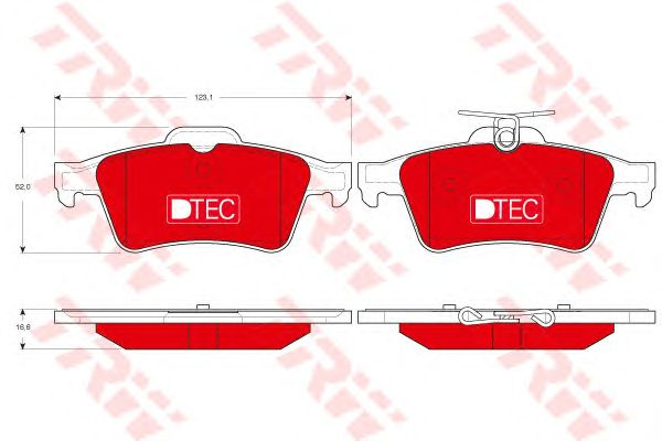 Set placute frana CITROEN C5 III Break (TD_) - Cod intern: W20012847 - LIVRARE DIN STOC in 24 ore!!!