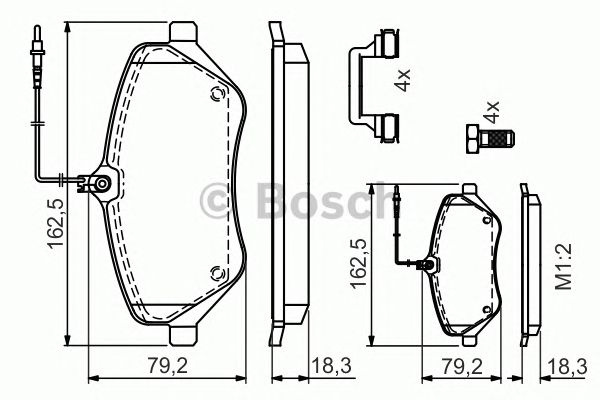 Set placute frana CITROEN C5 III Break (TD_) - Cod intern: W20277089 - LIVRARE DIN STOC in 24 ore!!!