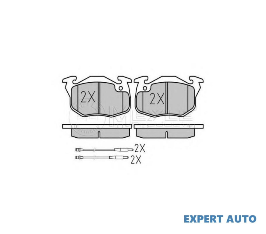 Set placute frana Citroen SAXO (S0, S1) 1996-2004 #2 0252090618W