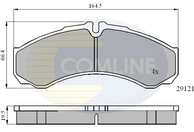 Set placute frana Comline IVECO DAILY I caroserie 1985-1989 - CBP0931