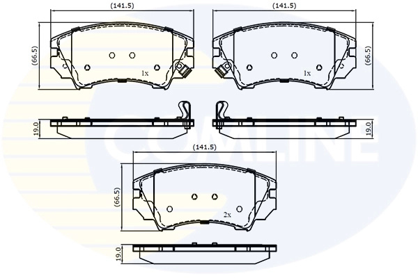 Set placute frana Comline OPEL INSIGNIA A (G09) 2008-2017 - CBP31680