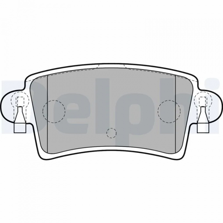 Set placute frana Delphi VAUXHALL MOVANO Mk I (A) Combi (X70) 1998-2010 - LP1747