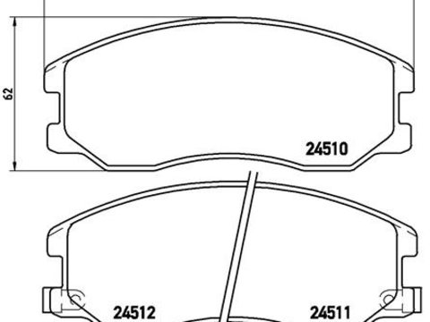 Set placute frana fata Brembo CHEVROLET CAPTIVA, CAPTIVA SPORT, EQUINOX 2.0 d-3.4