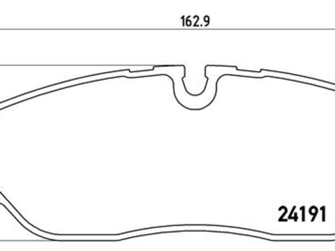 Set placute frana fata Brembo LAND ROVER DISCOVERY III, DISCOVERY IV 2.7D-4.4
