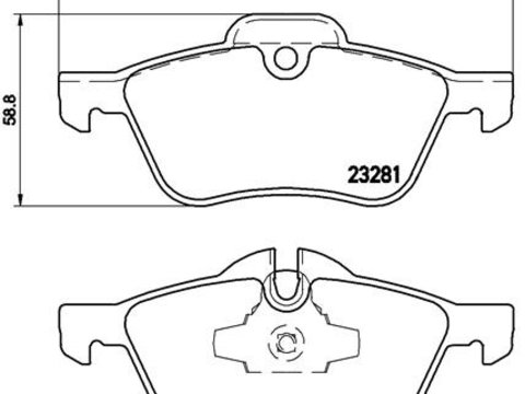 Set placute frana fata Brembo MINI (R50, R53), (R52) 1.4D/1.6