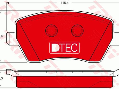 Set placute frana fata cu ceramica DACIA DOKKER DOKKER EXPRESS DUSTER LODGY LOGAN LOGAN EXPRESS LOGAN MCV NISSAN MICRA C+C III MICRA III NOTE RENAULT CAPTUR CLIO 0.9-Electric 01.03- TRW GDB3332DTE