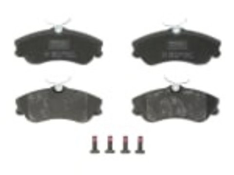 Set placute frana fata (cu suplimente cu suruburi de ghidare a etrierului de frana) CITROEN BERLINGO JUMPY XSARA PICASSO PEUGEOT 206 206 CC 206 SW PARTNER PARTNERSPACE 1.1-2.0 d 10.95- TRW GDB1295