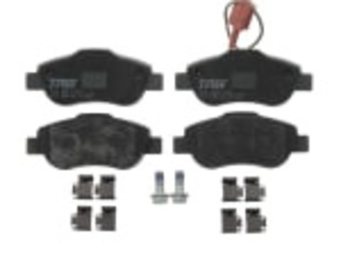 Set placute frana fata (cu suplimente cu suruburi de ghidare a etrierului de frana) FIAT 500 500 C FIORINO PANDA QUBO FORD KA 1.2-1.4CNG 06.06- TRW GDB1746