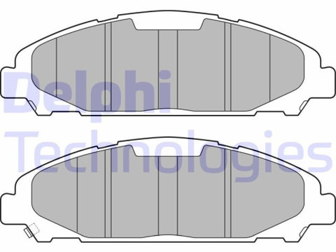 Set placute frana fata DELPHI, Ford Mustang Convertibil, 02.2014-, Mustang Coupe, 02.2014-, Fata, puntea fata