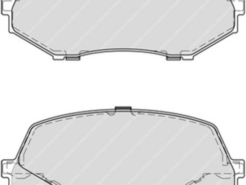 Set placute frana fata ferodo pt mitsubishi canter 2005-2010 mot 4.9 132kw/179cp