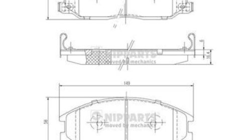 Set placute frana fata Hyundai SANTA FÉ