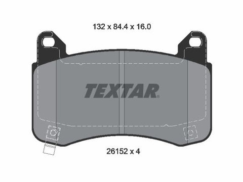 Set placute frana fata textar pentru tesla model 3 si model y