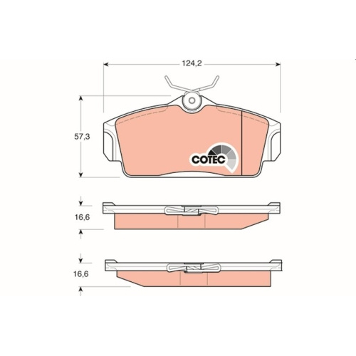 Set placute frana fata TRW, Nissan Almera II (N16)