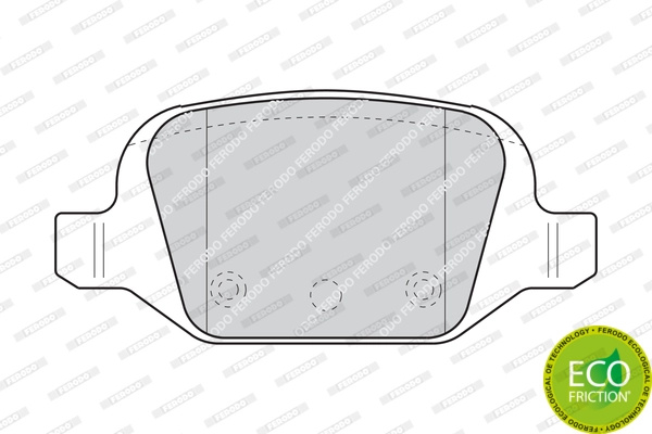 Set placute frana Ferodo LADA VESTA (GFL
