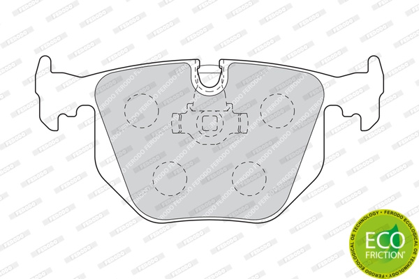 Set placute frana Ferodo LAND ROVER RANGE ROVER III (L322) 2002-2012 - FDB1483