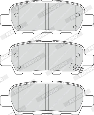 Set placute frana Ferodo RENAULT KOLEOS II (HC_) 2016-2024 - FDB4324