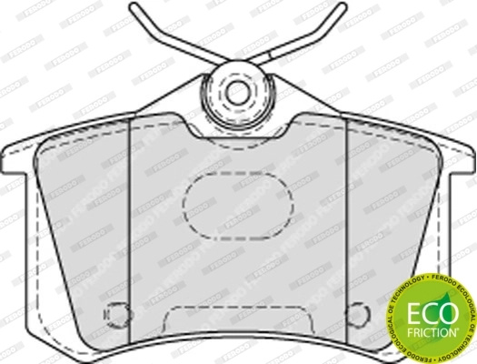 Set placute frana Ferodo VW GOLF III Cab