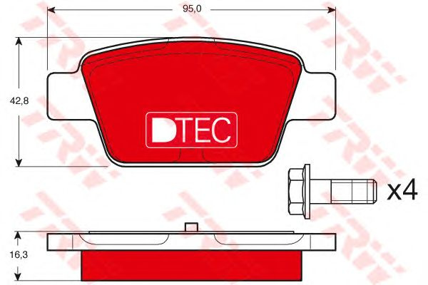 Set placute frana FIAT BRAVO II (198) - Cod intern