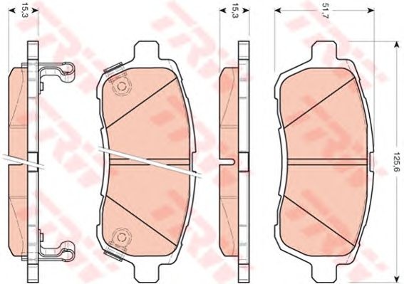 Set placute frana FORD FIESTA VI - Cod intern: W20013532 - LIVRARE DIN STOC in 24 ore!!!