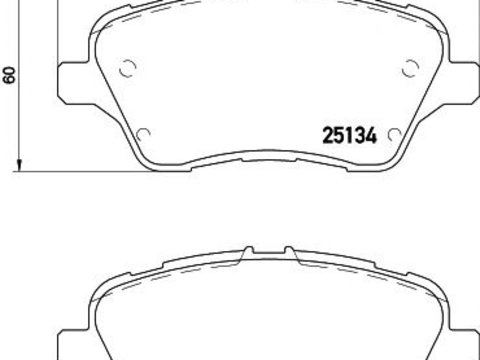 Set placute frana FORD FIESTA VI Van - Cod intern: W20120830 - LIVRARE DIN STOC in 24 ore!!!