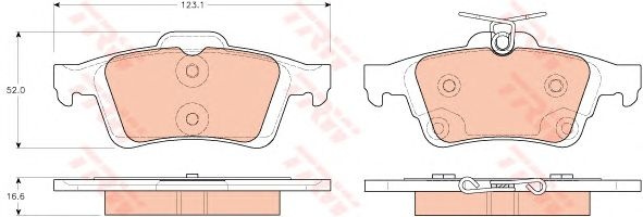 Set placute frana FORD KUGA II Van - Cod intern: M20448280 - LIVRARE DIN STOC in 24 ore!!!
