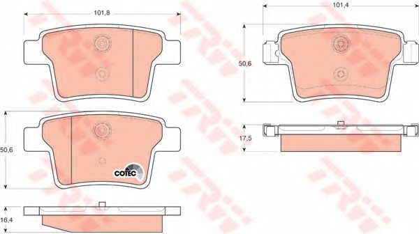 Set placute frana FORD MONDEO Mk III limuzina (B4Y