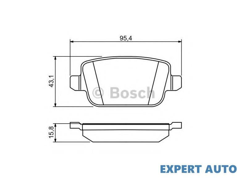 Set placute frana Ford S-Max (2006->) #3 0986494247