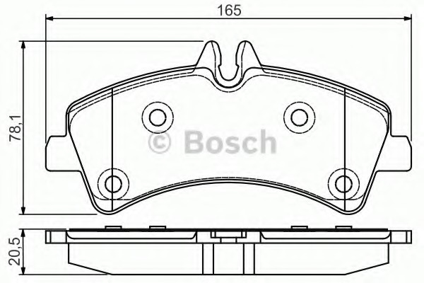 Set placute frana frana disc 0 986 495 099 BOSCH p