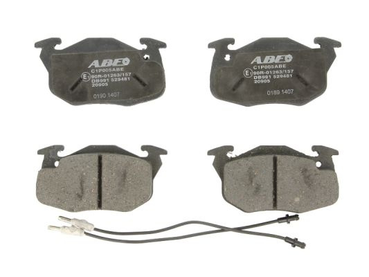 Set placute frana,frana disc ABE montare punte fata C1P005ABE se potriveste la RENAULT RAPID Autoutilitara/limuzina spatioasa (F40_, G40_) 1985 1986 1987 1988 1989 1990 1991 1992 1993 1994 1995 1996 1997 1998