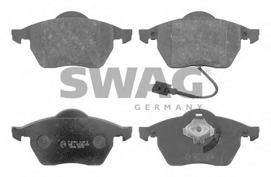 Set placute frana,frana disc AUDI A3 (8L1), SKODA OCTAVIA (1U2), VW GOLF Mk IV (1J1) - SWAG 30 91 6334