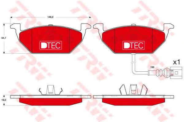 Set placute frana,frana disc AUDI A3 (8P1) (2003 -