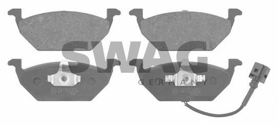 Set placute frana,frana disc AUDI A3 (8P1), VW RABBIT V (1K1), VW CADDY III caroserie (2KA, 2KH, 2CA, 2CH) - SWAG 30 91 6617