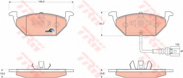 Set placute frana,frana disc AUDI A3 Cabriolet (8P