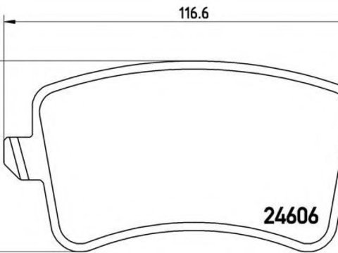 Set placute frana,frana disc AUDI A4 (8K2, B8) (2007 - 2015) BREMBO P 85 099