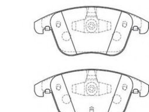 Set placute frana,frana disc AUDI A4 (8K2, B8) (2007 - 2015) JURID 573258JC piesa NOUA