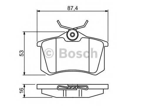 Set placute frana,frana disc AUDI A4 Cabriolet (8H7, B6, 8HE, B7) (2002 - 2009) BOSCH 0 986 494 387