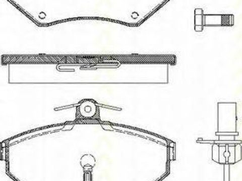 Set placute frana,frana disc AUDI A4 limuzina (8D2, B5), VW PASSAT limuzina (3B2), VW PASSAT Variant (3B5) - TRISCAN 8110 29030