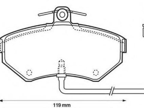 Set placute frana,frana disc AUDI A4 limuzina (8D2, B5), VW PASSAT limuzina (3B2), VW PASSAT Variant (3B5) - STOP 573006S