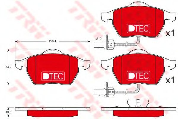 Set placute frana,frana disc AUDI A6 (4A, C4) (199