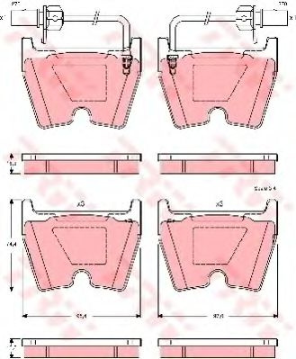 Set placute frana,frana disc AUDI A6 (4B2, C5) (19
