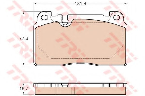 Set placute frana,frana disc AUDI A6 (4G2, C7, 4GC) (2010 - 2016) TRW GDB1974