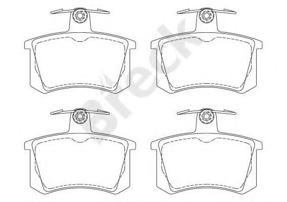 Set placute frana,frana disc AUDI A6 Avant (4A, C4) (1994 - 1997) Break 21144 00 704 00 piesa NOUA