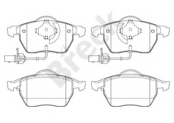 Set placute frana,frana disc AUDI A6 Avant (4A, C4) (1994 - 1997) Break 23018 00 701 10 piesa NOUA