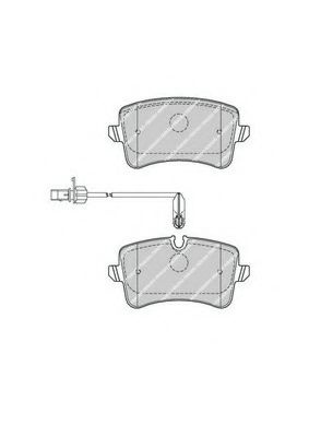 Set placute frana,frana disc AUDI A6 Avant (4G5, C7, 4GD) (2011 - 2016) FERODO FDB4410