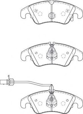 Set placute frana,frana disc AUDI Q5 (8R) (2008 - 2016) JURID 573247JC