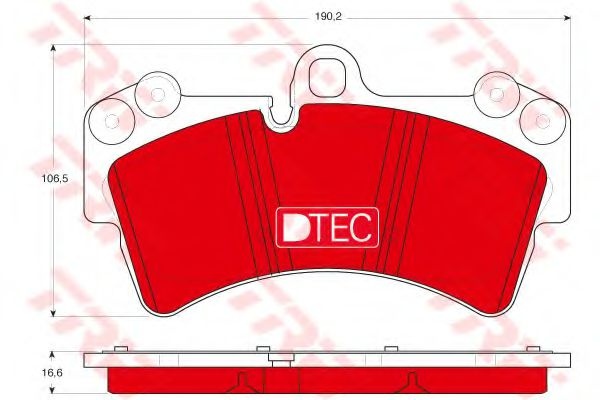 Set placute frana,frana disc AUDI Q7 (4L) (2006 - 2015) TRW GDB1548DTE piesa NOUA