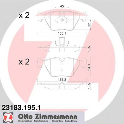 Set placute frana,frana disc BMW 3 (E46) (1998 - 2