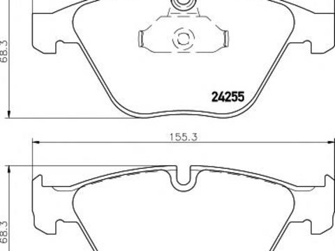 Set placute frana,frana disc BMW 3 limuzina (E90), BMW 3 Touring (E91), BMW 3 cupe (E92) - TEXTAR 2331381